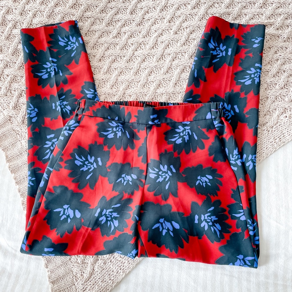 J. Crew Firework Floral Ankle Pant